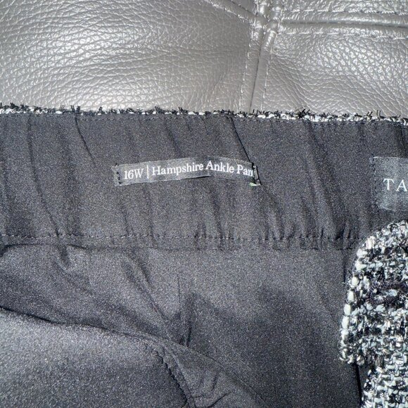 Talbots Hampshire Ankle Pants - Black Sequin Tweed - Picture 10 of 12